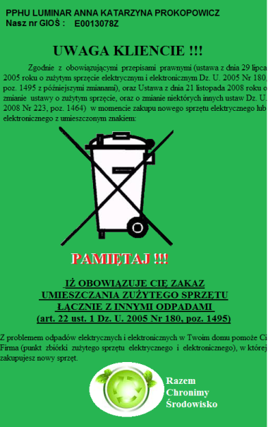 Chronimy �rodowisko
