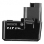 BOSCH Akumulator p�aski 9,6 V, Pojemno�� akumulatora Ah: 1,4,  Niklowo-wodorkowy (NiMH): nie